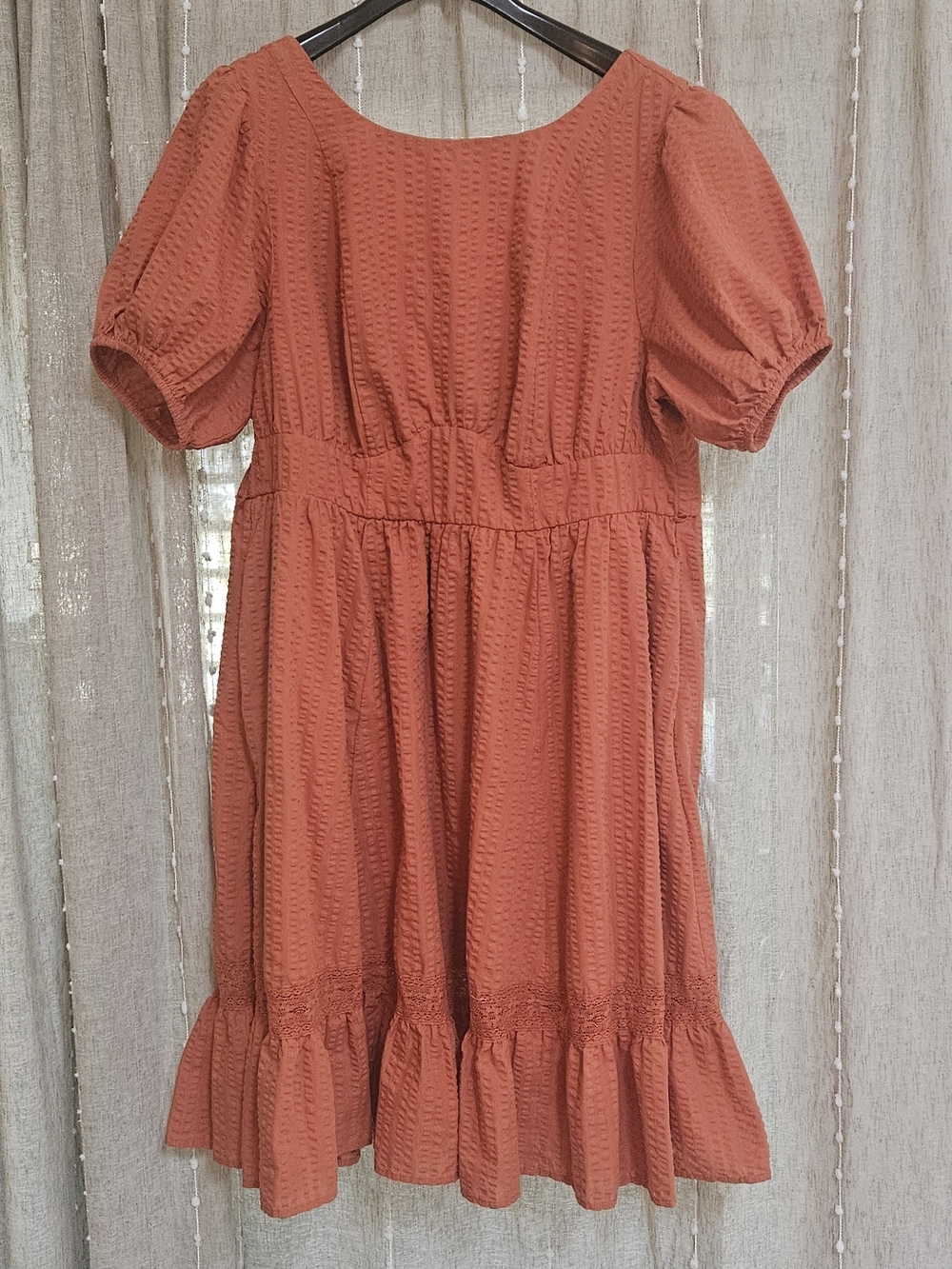 torrid Orange Puff Sleeve Dress